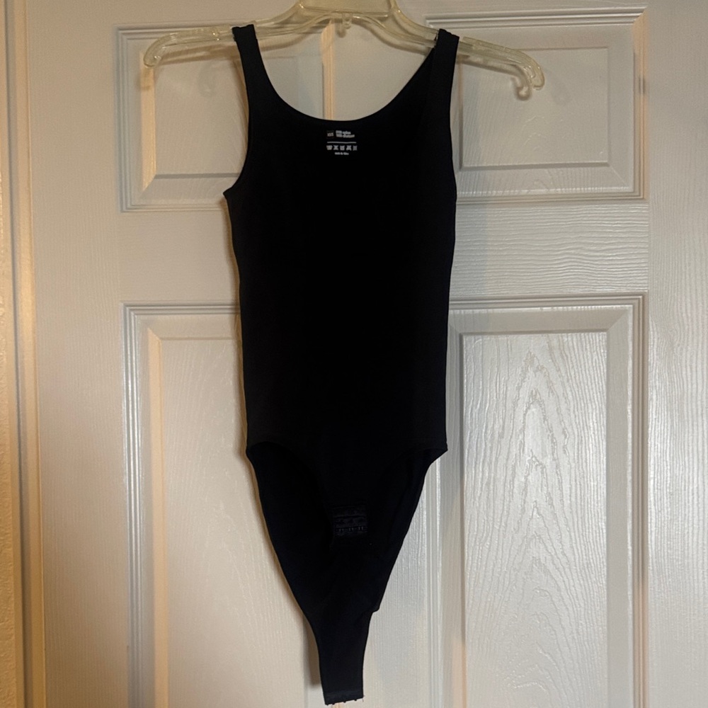 Black One-Piece Bodysuit Tank top